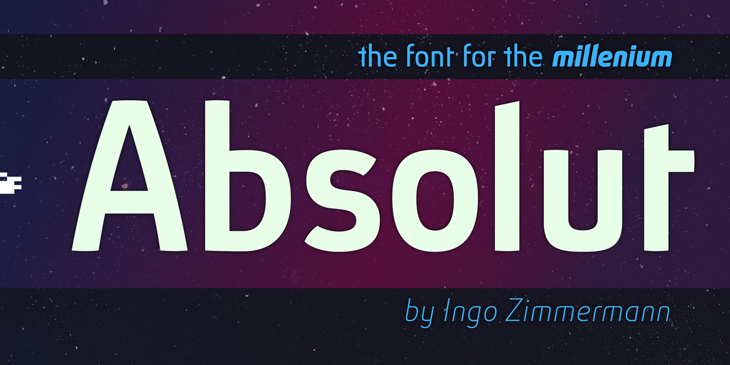 Beispiel einer Absolut Pro Fat-Schriftart